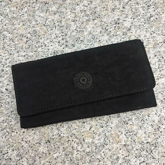 KIPLING Teddi Large Folding Organizer‎ Wallet Black Multipockets - Picture 1 of 8